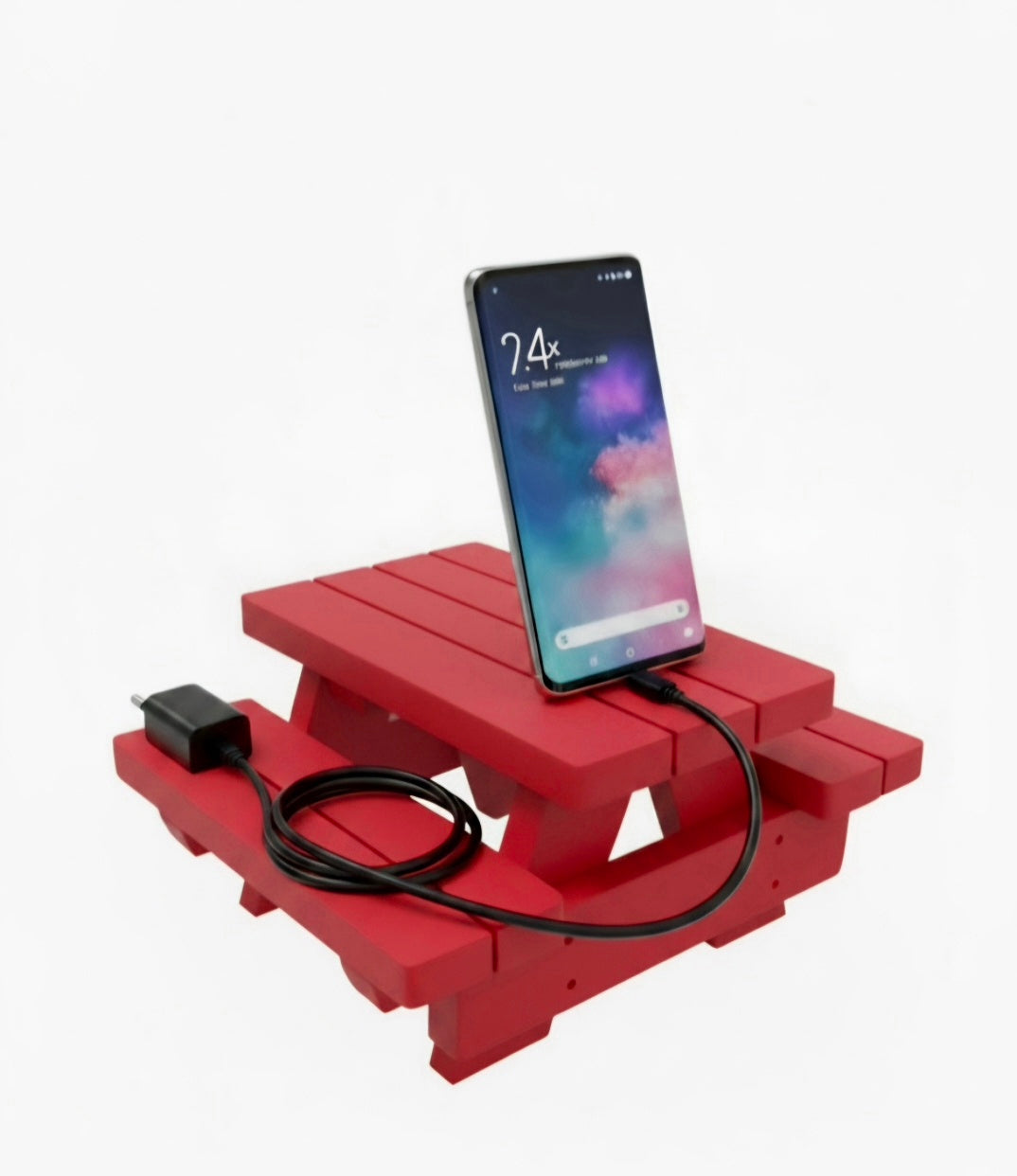 Mini Picnic Table Phone Dock
