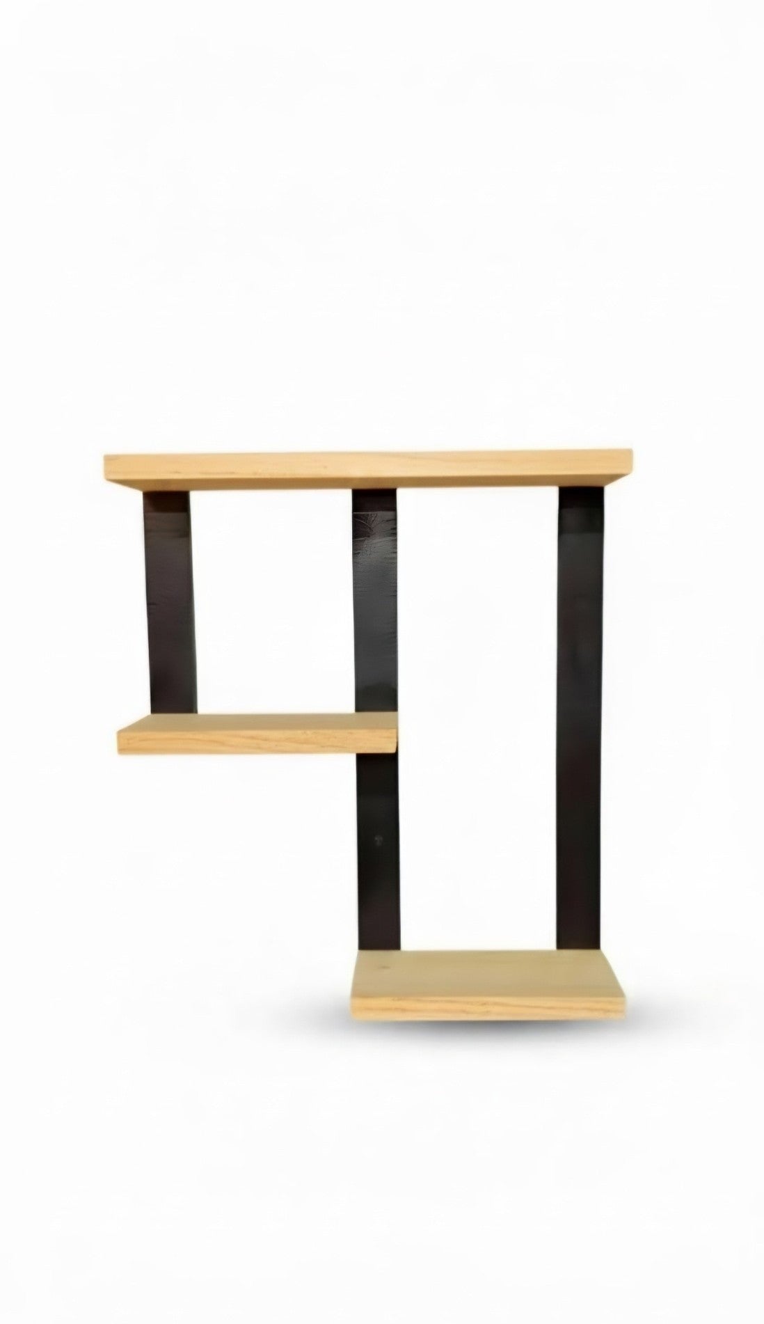 3 Tier Geometric Floating Wall Shelf
