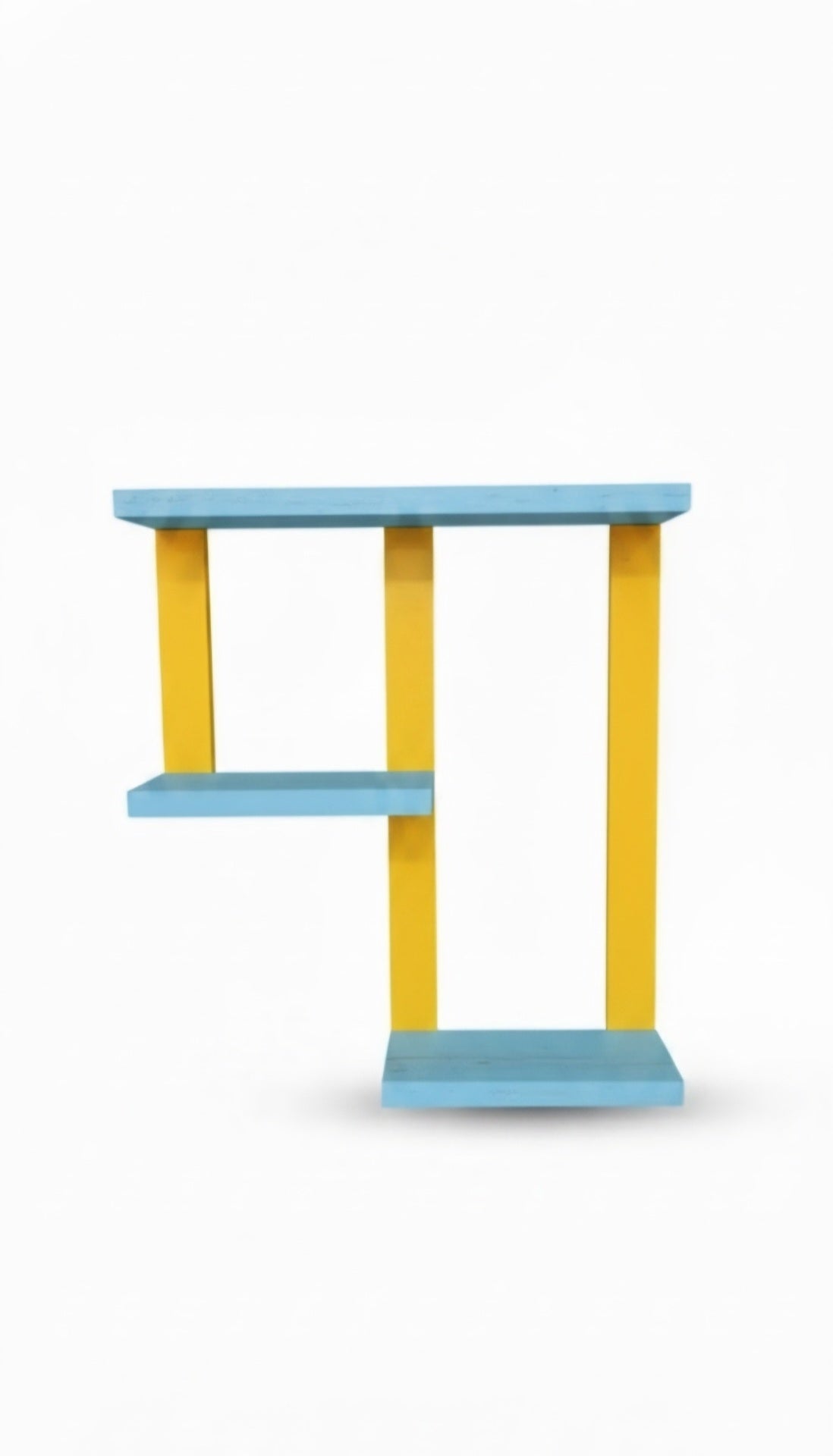 3 Tier Geometric Floating Wall Shelf