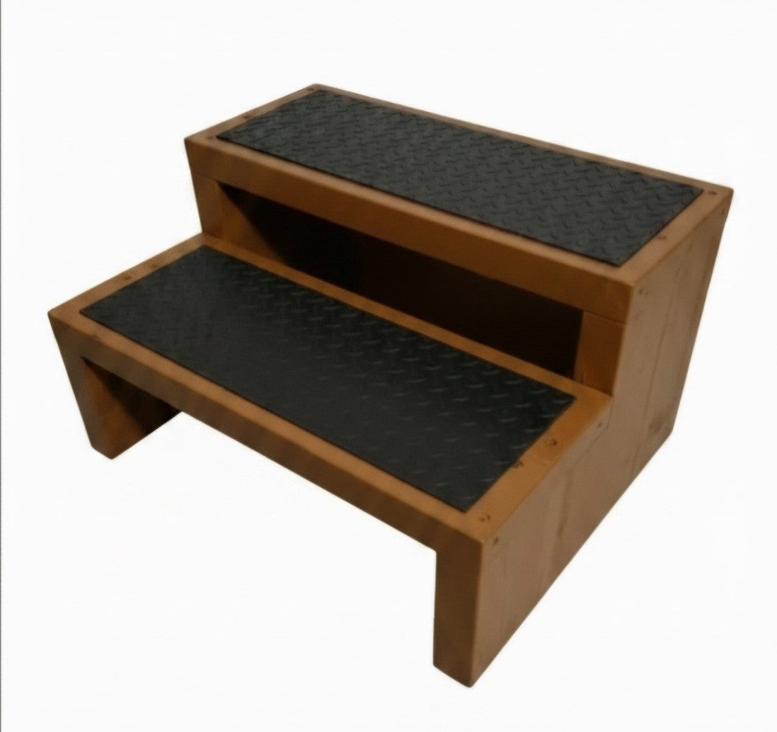 Wooden 2-step stool