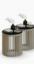 The 2-Cylindrical side tables