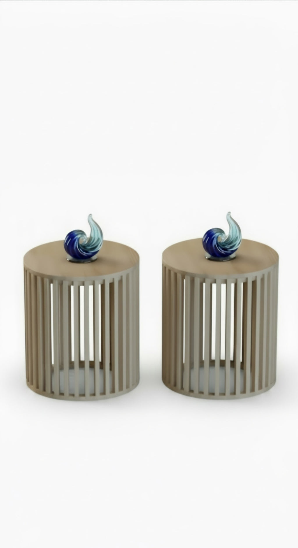 The 2-Cylindrical side tables