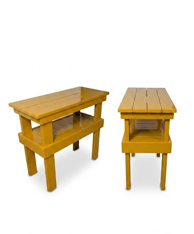 Compact Two Shelf Plant Stand
