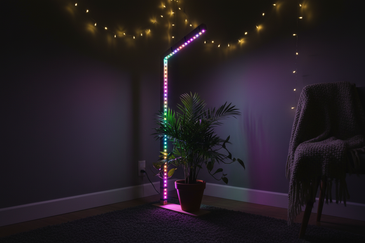LED Plant Stand - Bedroom